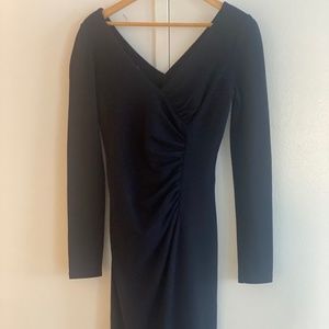 NAVY BLUE WOOL DRESS